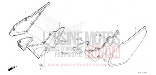 SIDE COVER CBF125MEFT de 2026